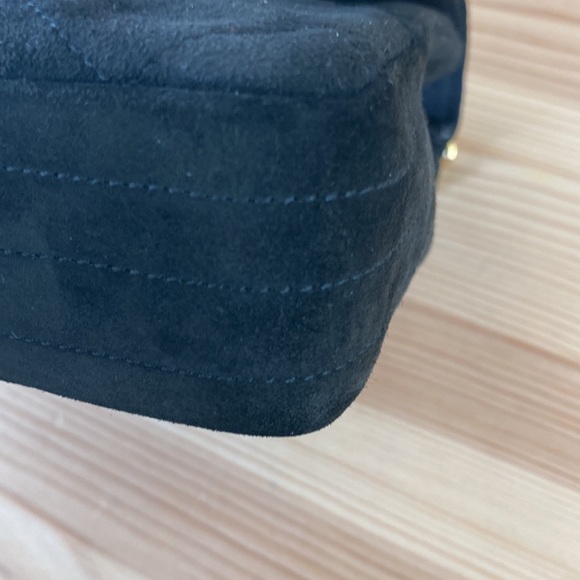 Vintage Black Suède Chanel evening purse - Picture 8 of 13